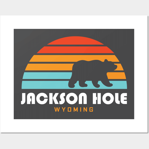 Jackson Hole Wyoming Bear Mountains Wall Art by PodDesignShop